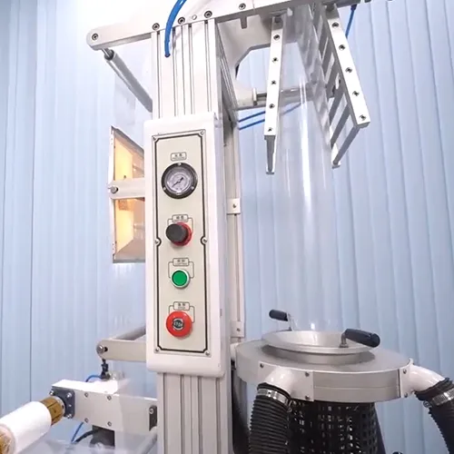 Equipos de laboratorio en funcionamiento